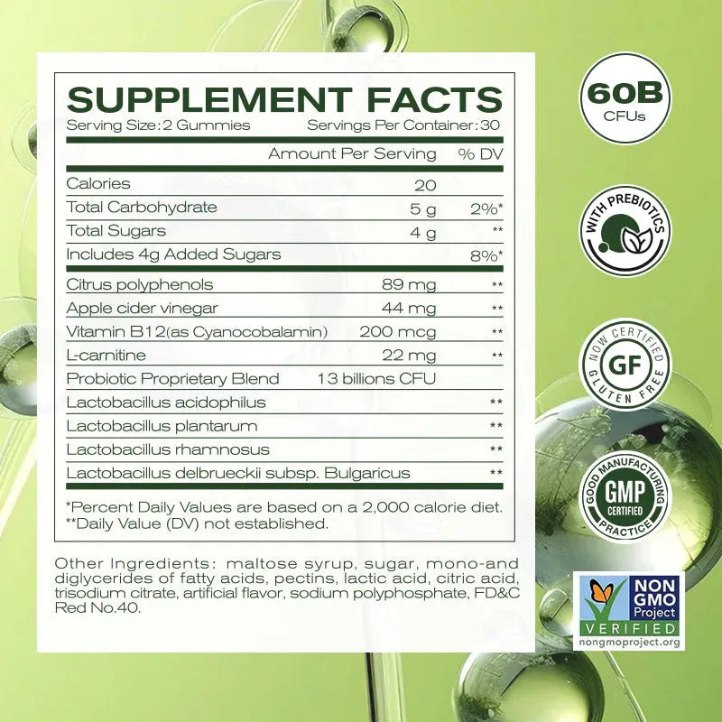 NEWELLME - Gomitas de vinagre de manzana PROMO 2X1